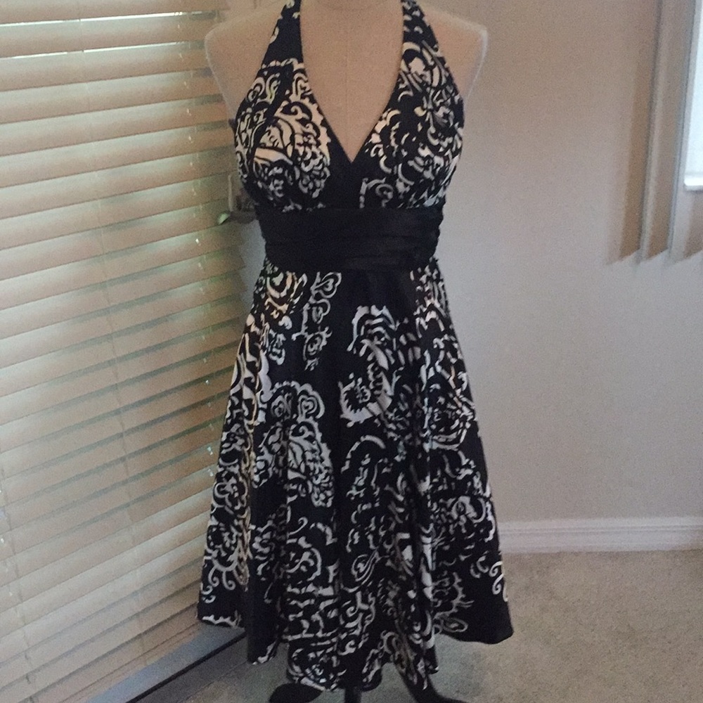 Black and white dress